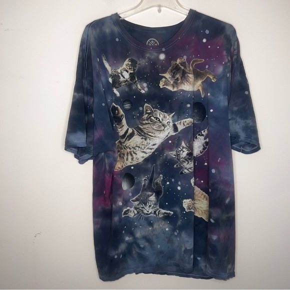 DOM Flying Space Cats Men’s Cotton T-shirt Size 3XL - Picture 4 of 8